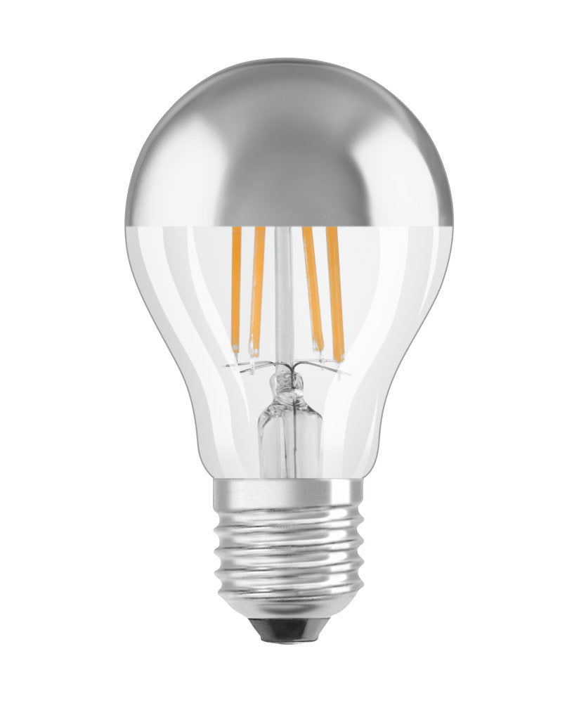OSRAM LED Star Retrofit Classic A Filament Mirror silber 4-35W/827 warmweiß E27 400lm