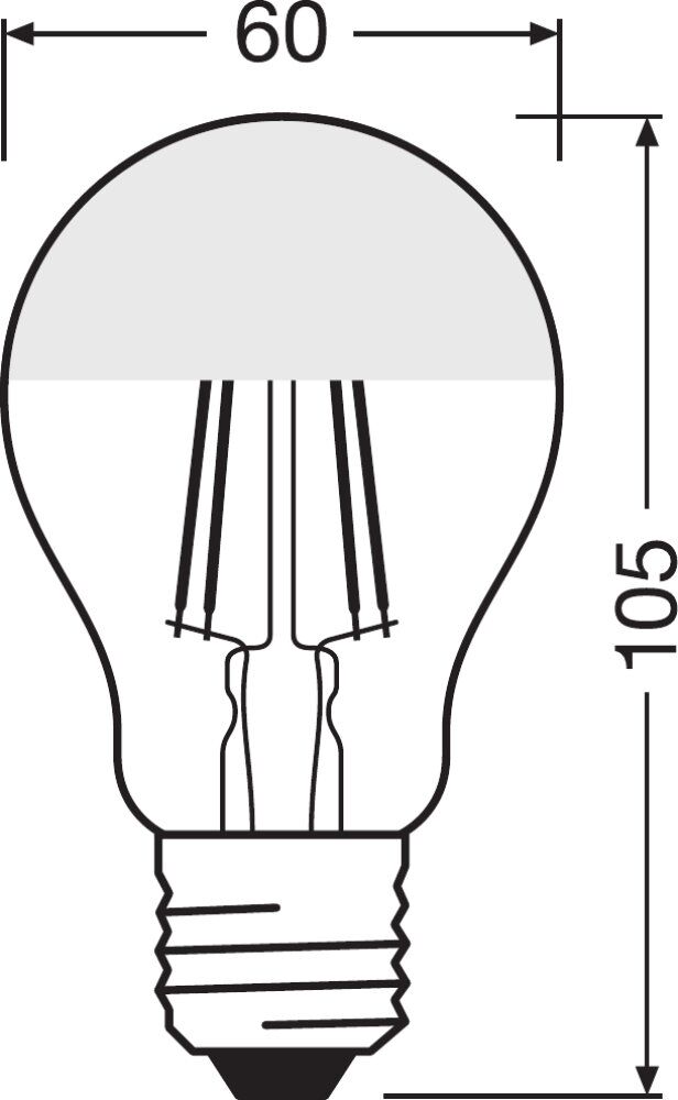 Osram / Ledvance LED Filament Classic A verspiegelt gold 300° 4-35W/827 warmweiß 400lm E27 220-240V
