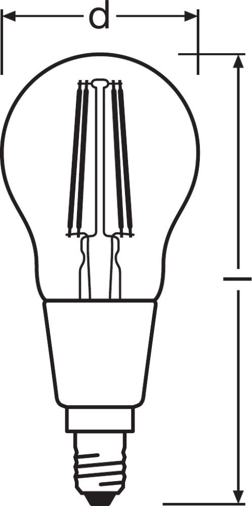 OSRAM LED Superstar Classic P Filament GlowDim 4,5-40W/827 warmweiß E14 470lm - Blister