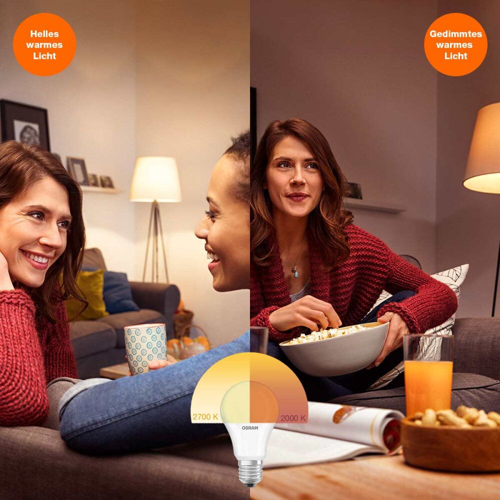 OSRAM LED Superstar Classic P Filament GlowDim 4,5-40W/827 warmweiß E14 470lm - Blister