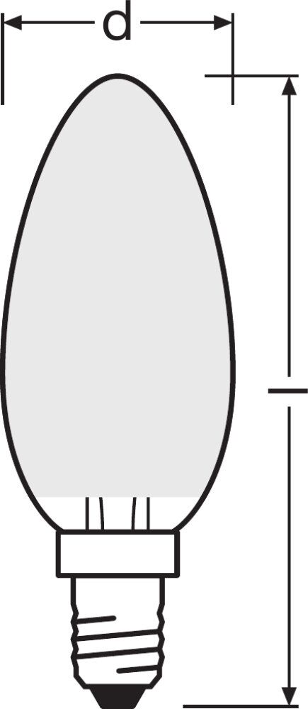OSRAM LED Star Retrofit Classic B 4-40W/840 kaltweiß E14 470lm matt