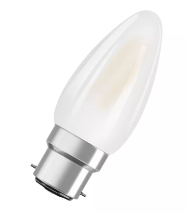 Osram LED Filament Star Kerze B35 matt 300° 4-40W/827 warmweiß 470lm B22d 220-240V