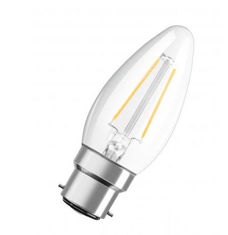 Osram LED Filament Star Kerze B klar 300° Retrofit 2,5-25W/827 warmweiß 250lm B22d 220-240V