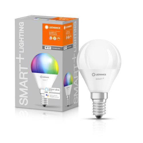 Osram / Ledvance LED WIFI Smart+ Smart+ P matt 180° Wifi 5-40W/ RGBW einstellbar 470lm E14 220-240V dimmbar
