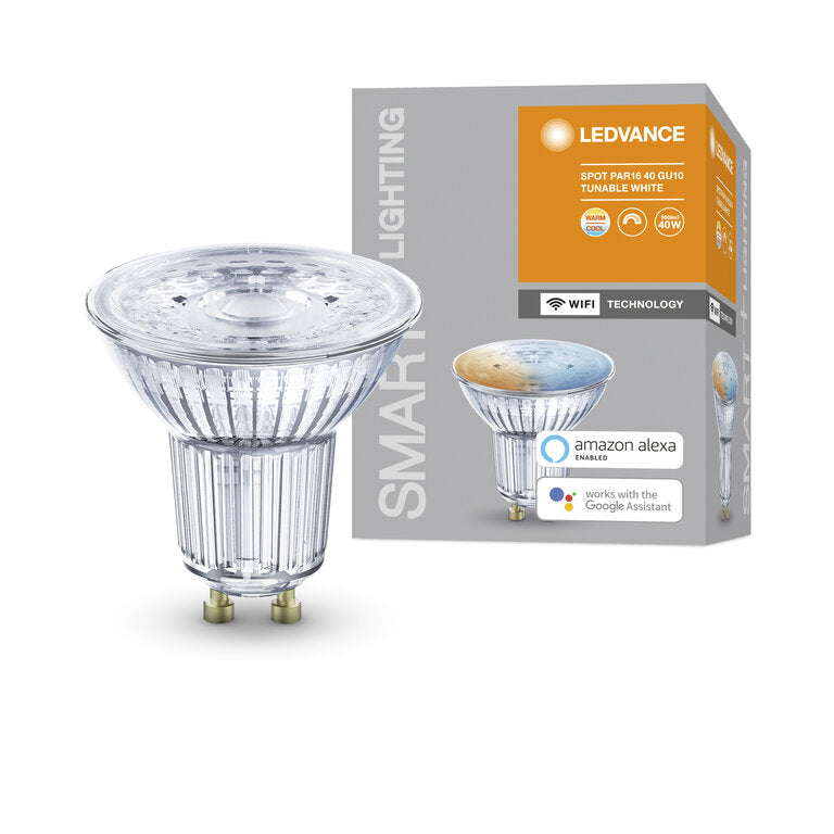 Osram / Ledvance LED WIFI Smart+ Reflektor PAR16 45° 4,9-40 W/827-865 abstimmbares Weiß 350lm GU10 230V dimmbar