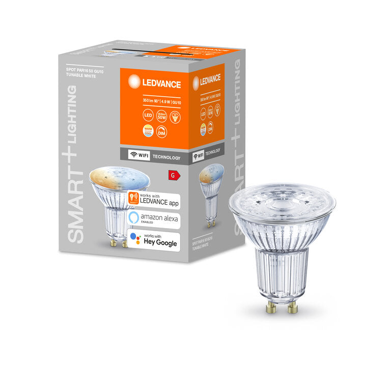 Osram / Ledvance LED WIFI Smart+ Reflektor PAR16 45° 4,9-40 W/827-865 abstimmbares Weiß 350lm GU10 230V dimmbar