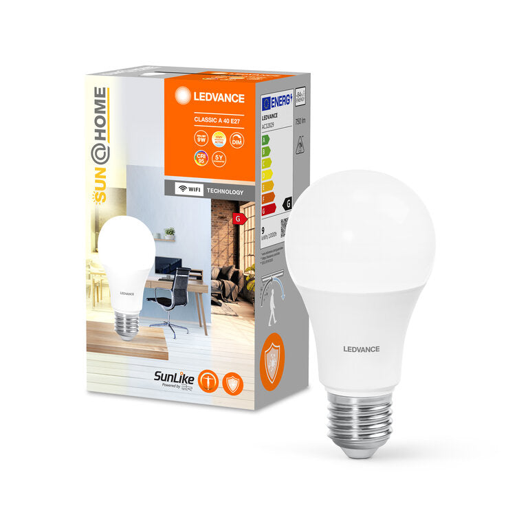 Osram / Ledvance LED Smart+ Sun@Home Classic A 200° 9-40W/922-950 abstimmbares Weiß 750lm E27 230V dimmbar