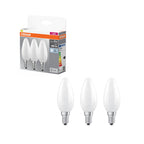 Osram / Ledvance LED Filament Base Kerze B matt 300° 5,9-60W/840 kaltweiß 806lm E14 220-240V 3er Pack