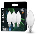 Bellalux LED Kerze B matt 4,9-40W/840 neutralweiß 470lm E14 220-240V 3er Blister
