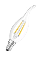 Osram LED Filament Superstar+ Kerze BA klar Windstoß 300° 3,4-40W/927 warmweiß 470lm E14 220-240V dimmbar