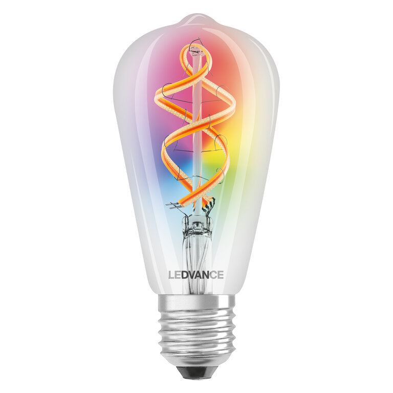 Osram / Ledvance LED Filament WIFI Smart+ Edison klar 300° 4,5-30W/827 warmweiß 300lm E27 220-240V dimmbar