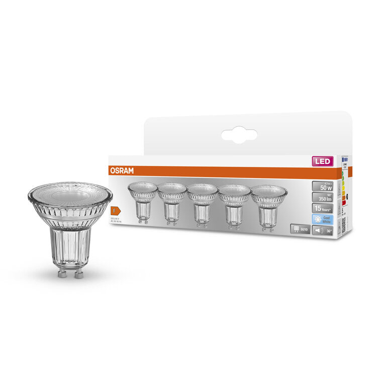 Osram / Ledvance LED Star Spot PAR16 36° 4,3-50W/840 kaltweiß 350lm GU10 220-240V 5er Pack