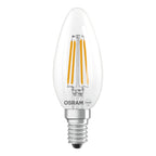 Osram / Ledvance LED Filament Superstar Kerze B klar 300° 5,9-60W/827 warmweiß 806lm E14 220-240V dimmbar