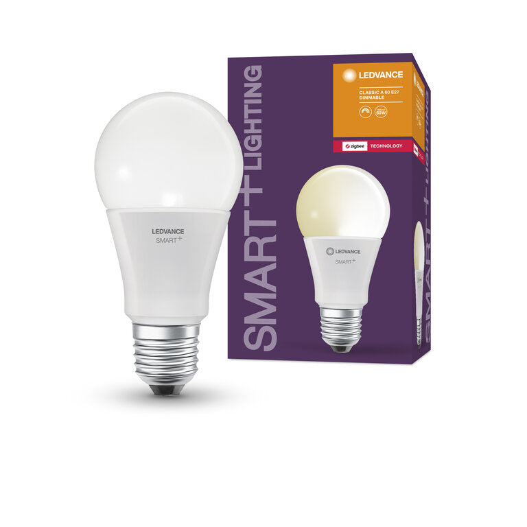 Osram / Ledvance LED Zigbee Smart+ Classic A matt 180° 9-60W/827 warmweiß 806lm E27 220-240V dimmbar