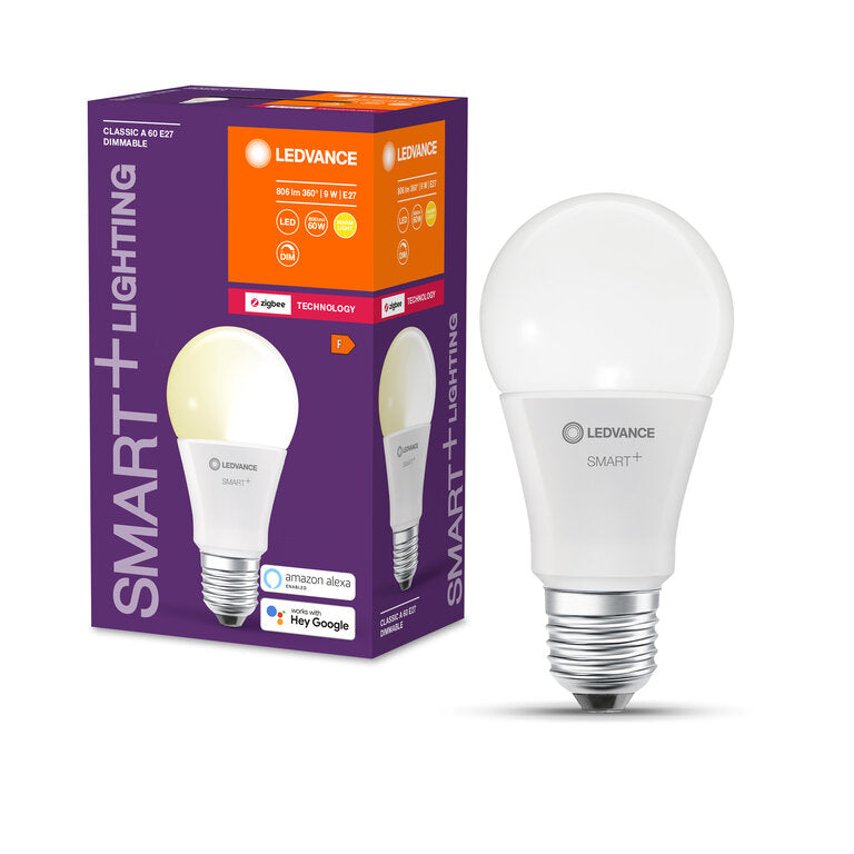 Osram / Ledvance LED Zigbee Smart+ Classic A matt 180° 9-60W/827 warmweiß 806lm E27 220-240V dimmbar