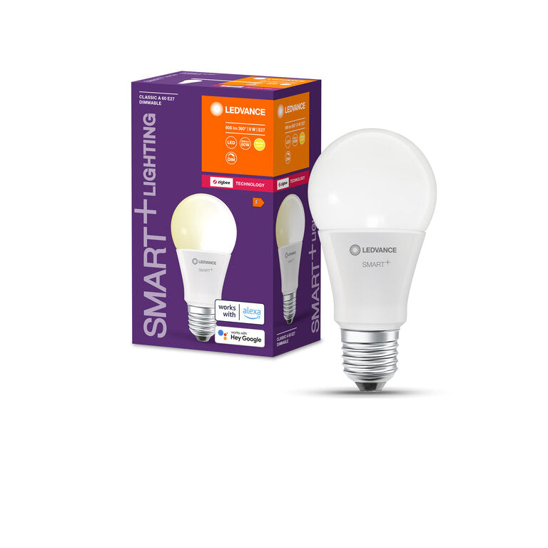 Osram / Ledvance LED Zigbee Smart+ Classic A matt 180° 9-60W/827 warmweiß 806lm E27 220-240V dimmbar