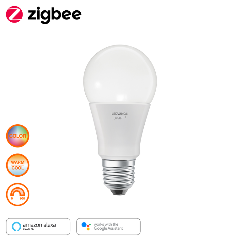 Osram / Ledvance LED Zigbee Smart+ Classic A matt 200° 9-60W/820-865 RGBW 806lm E27 220-240V dimmbar