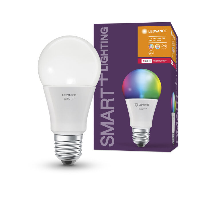 Osram / Ledvance LED Zigbee Smart+ Classic A matt 200° 9-60W/820-865 RGBW 806lm E27 220-240V dimmbar