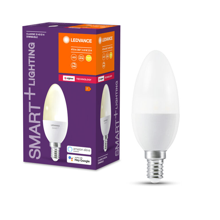Osram / Ledvance LED Zigbee Smart+ Classic B matt 200° 4,9-40W/827 warmweiß 470lm E14 220-240V dimmbar