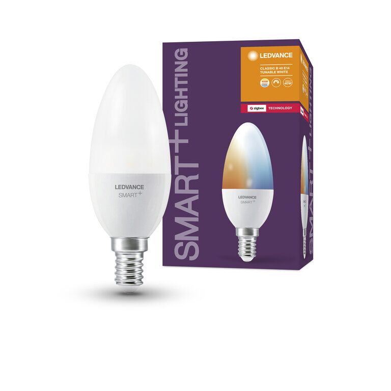 Osram / Ledvance LED Zigbee Smart+ Classic B matt 200° 4,9-40W/827-865 abstimmbares Weiß 470lm E14 220-240V dimmbar