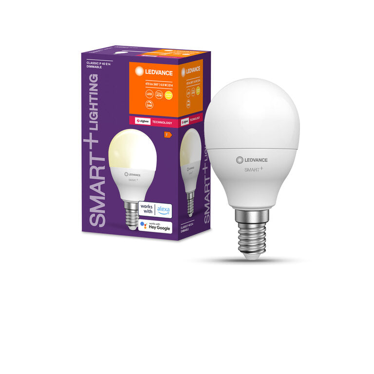 Osram / Ledvance LED Zigbee Smart+ Classic P matt 200° 4,9-40W/827 warmweiß 470lm E14 220-240V dimmbar