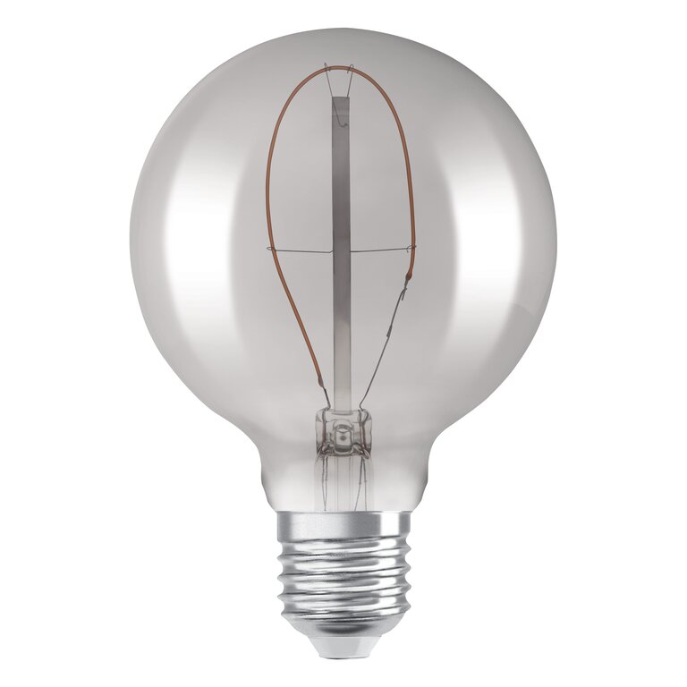 Osram / Ledvance LED Filament Vintage 1906 Globe G95 rauchig 320° 3,4-10W/818 extra warmweiß 100lm E27 220-240V