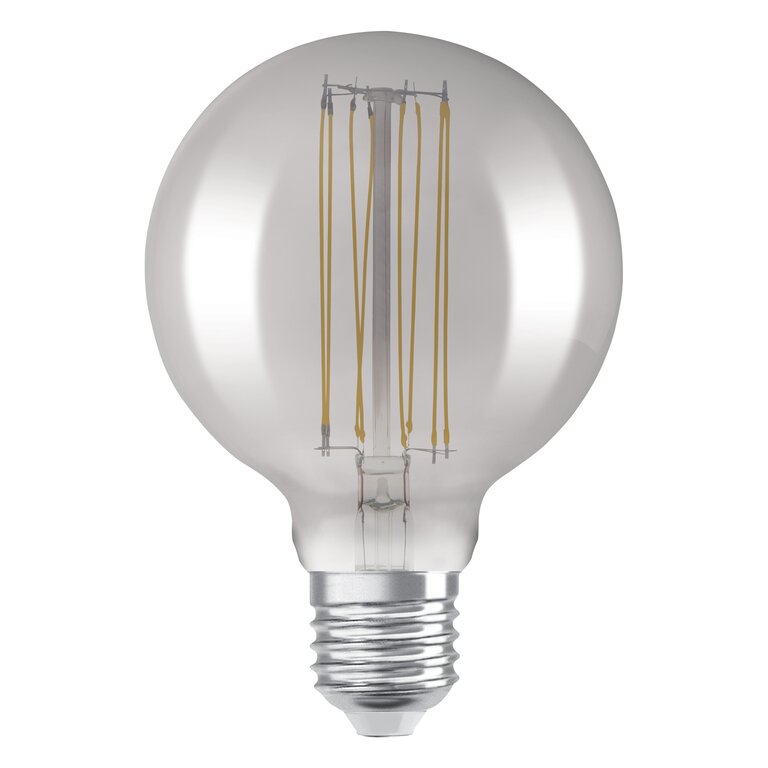 Osram / Ledvance LED Filament Vintage 1906 Globe G95 rauchig 320° 11-42W/818 extra warmweiß 500lm E27 220-240V dimmbar