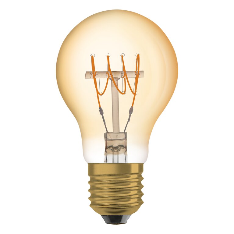 Osram / Ledvance LED Filament Vintage 1906 Classic A gold 320° 4,8-35W/822 extra warmweiß 400lm E27 220-240V dimmbar