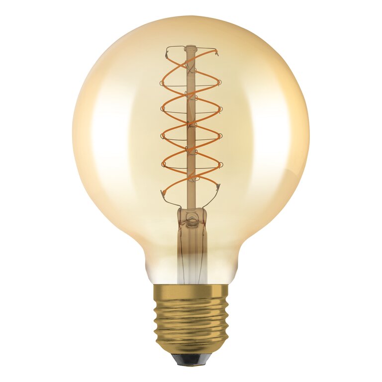Osram / Ledvance LED Filament Vintage 1906 Globe G95 gold 320° 7-48W/822 extra warmweiß 600lm E27 220-240V dimmbar