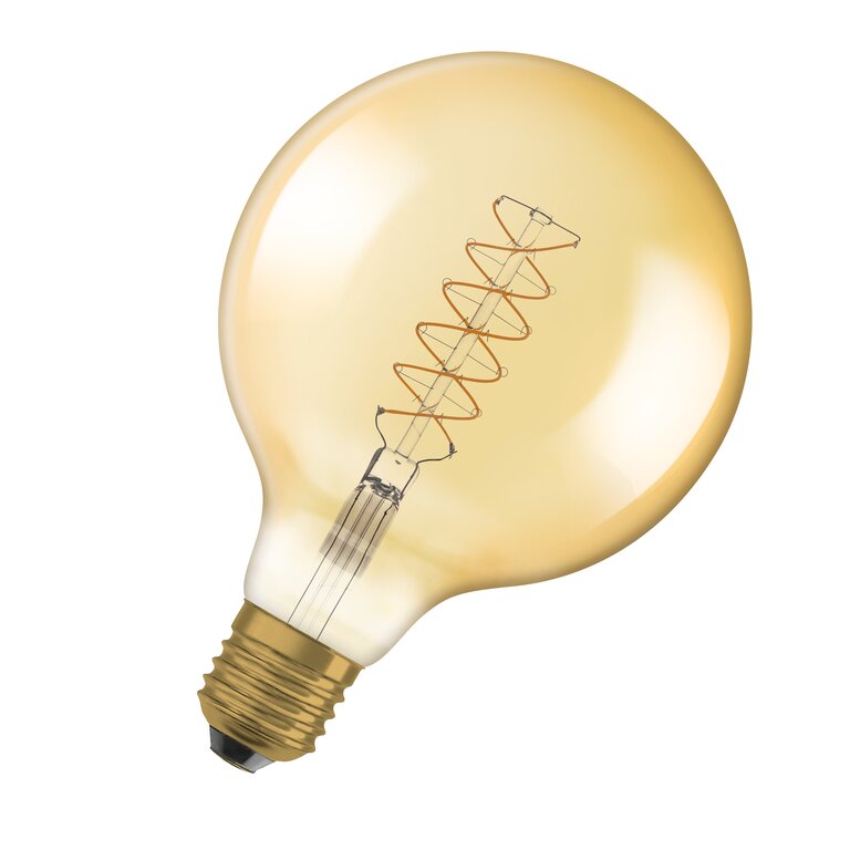 Osram / Ledvance LED Filament Vintage 1906 Globe G125 gold 320° 7-48W/822 extra warmweiß 600lm E27 220-240V dimmbar