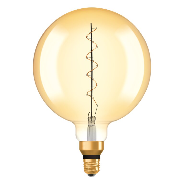 Osram / Ledvance LED Filament Vintage 1906 Globe G200 klar 320° 4,8-33W/822 extra warmweiß 400lm E27 220-240V dimmbar