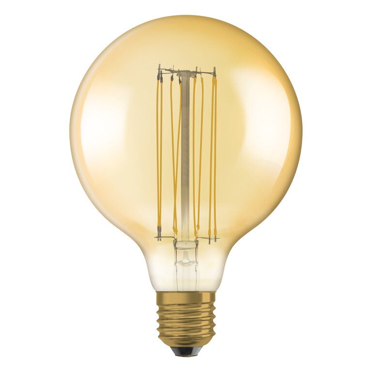 Osram / Ledvance LED Filament Vintage 1906 Globe G125 gold 320° 5,8-40W/822 extra warmweiß 470lm E27 220-240V dimmbar