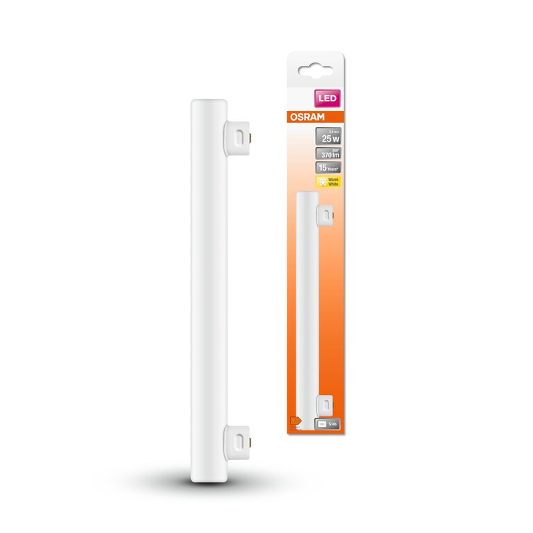Osram / Ledvance LED Inestra Base 145° 3,5-25W/827 warmweiß 370lm S14s 220-240V 300mm
