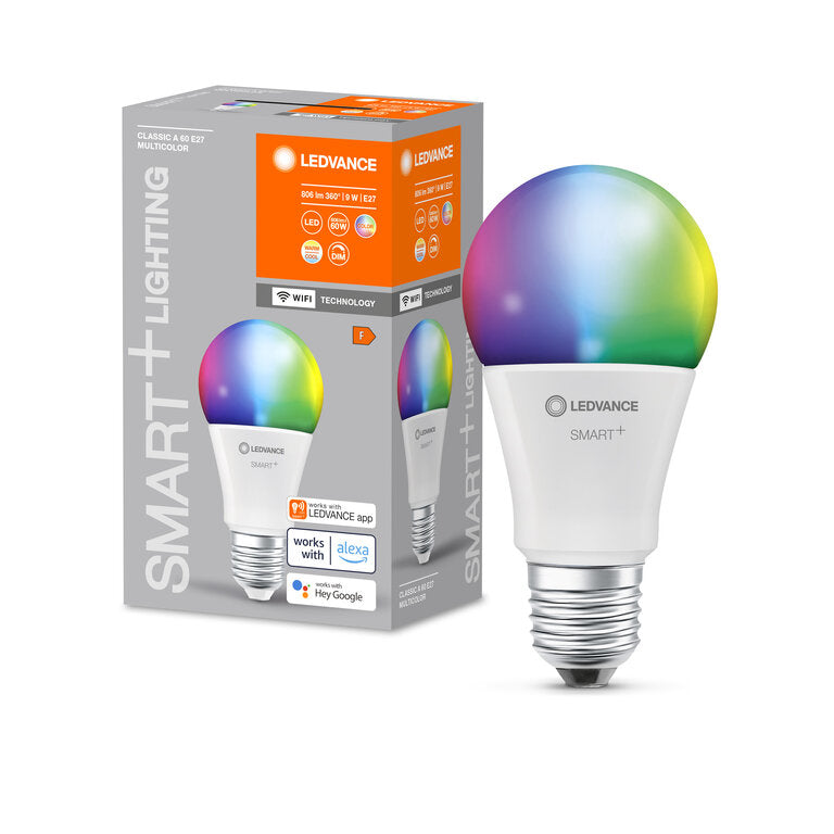 Osram / Ledvance LED WIFI Smart+ Classic A matt 220° 9-60W/827-865 RGBW 806lm E27 220-240V dimmbar
