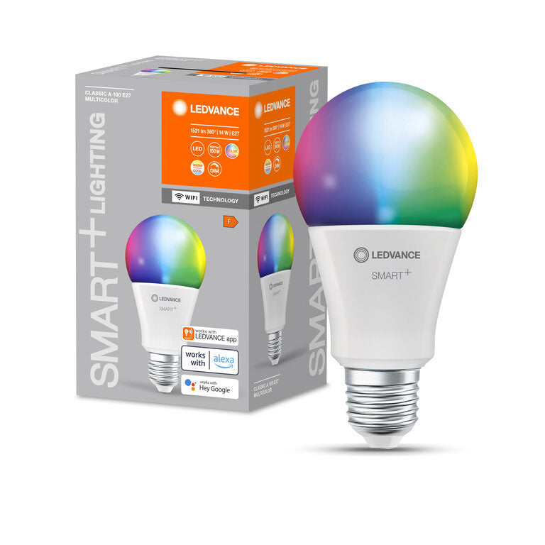 Osram / Ledvance LED WIFI Smart+ Classic A matt 220° 14-100W/827-865 RGBW 1521lm E27 220-240V dimmbar