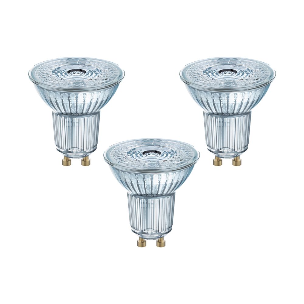 Osram LEDbase PAR16 4,3-50W/840 LED GU10 Glas 36° 350lm kaltweiß nicht dimmbar 3er Pack