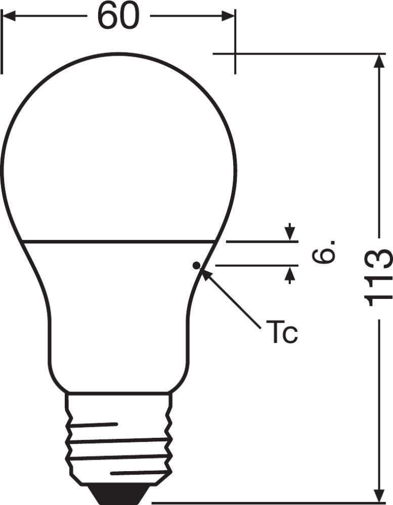 Osram LED Base Retro Classic A 8,5-60W/827 E27 matt 180° 806lm warmweiß - 4er Pack