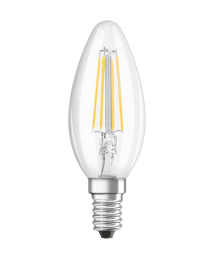 Osram LED Base Classic B Filament 4-40W/840 E14 470lm kaltweiß nicht dimmbar klar - 3er Pack