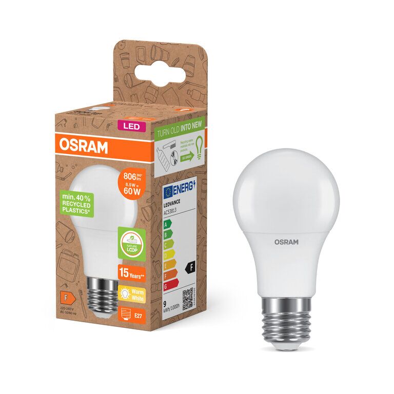 Osram / Ledvance LED Star Classic A matt 200° 8,5-60W/827 warmweiß 806lm E27 220-240V