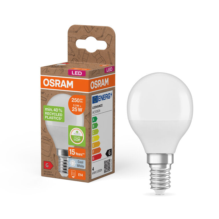 Osram / Ledvance LED Star Tropfen P matt 200° 3,3-25W/840 kaltweiß 250lm E14 220-240V