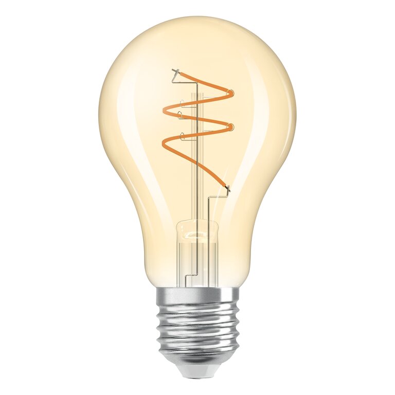 Osram / Ledvance LED Filament Vintage 1906 Classic A klar 300° Spiral 4,9-40W/922 extra warmweiß 470lm E27 220-240V