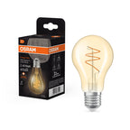 Osram / Ledvance LED Filament Vintage 1906 Classic A klar 300° Spiral 4,9-40W/922 extra warmweiß 470lm E27 220-240V