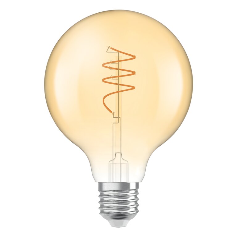 Osram / Ledvance LED Filament Vintage 1906 Globe G95 klar 300° Heart 3,4-40W/827 warmweiß 470lm E27 220-240V