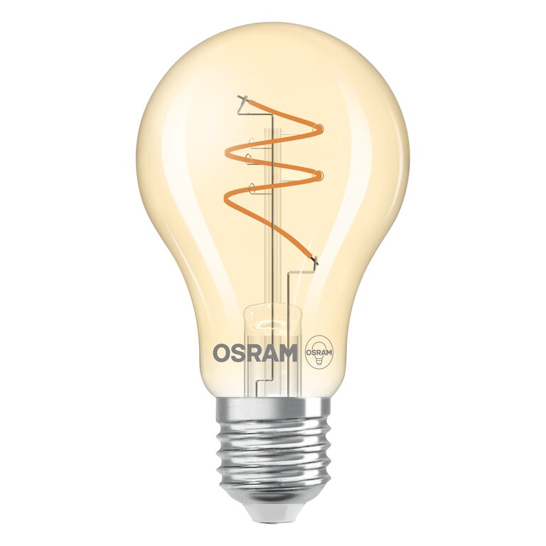 Osram / Ledvance LED Filament Vintage 1906 Classic A klar 300° Spiral 4,9-40W/927 warmweiß 470lm E27 220-240V dimmbar