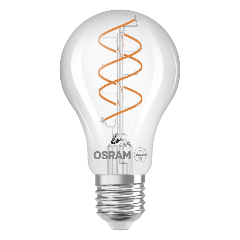 Osram / Ledvance LED Filament Vintage 1906 Classic A klar 300° Spiral 8-60W/922 extra warmweiß 806lm E27 220-240V dimmbar