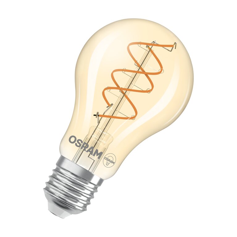 Osram / Ledvance LED Filament Vintage 1906 Classic A klar 300° Spiral 8-60W/922 extra warmweiß 806lm E27 220-240V dimmbar