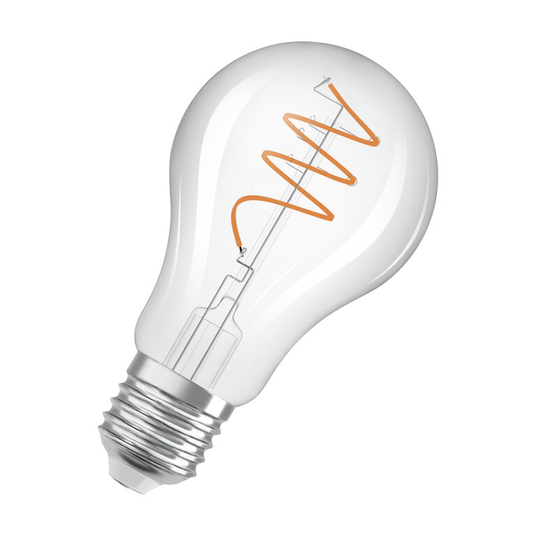 Osram / Ledvance LED Filament Vintage 1906 Classic A klar 300° Spiral 3,4-40W/827 warmweiß 470lm E27 220-240V
