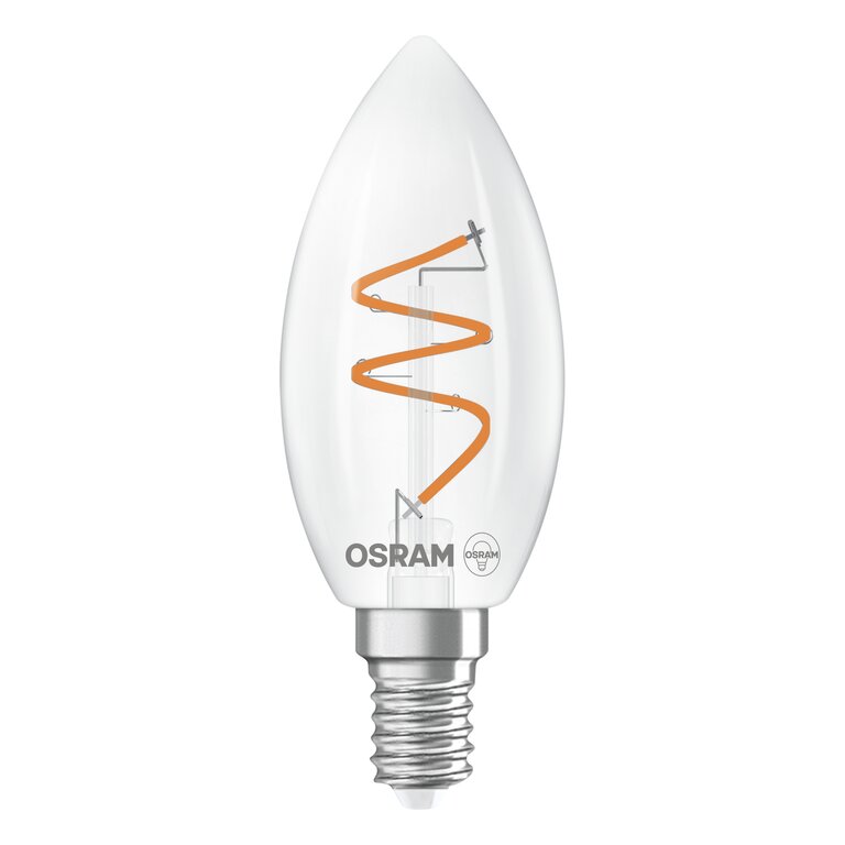 Osram / Ledvance LED Filament Vintage 1906 Kerze B klar 300° Spiral 3,1-28W/927 warmweiß 300lm E14 220-240V dimmbar