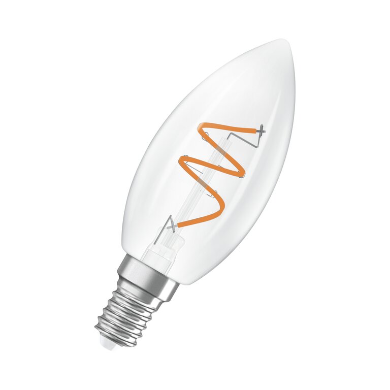 Osram / Ledvance LED Filament Vintage 1906 Kerze B klar 300° Spiral 3,1-28W/927 warmweiß 300lm E14 220-240V dimmbar
