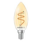 Osram / Ledvance LED Filament Vintage 1906 Kerze B klar 300° Spiral 3,5-28W/922 extra warmweiß 300lm E14 220-240V dimmbar